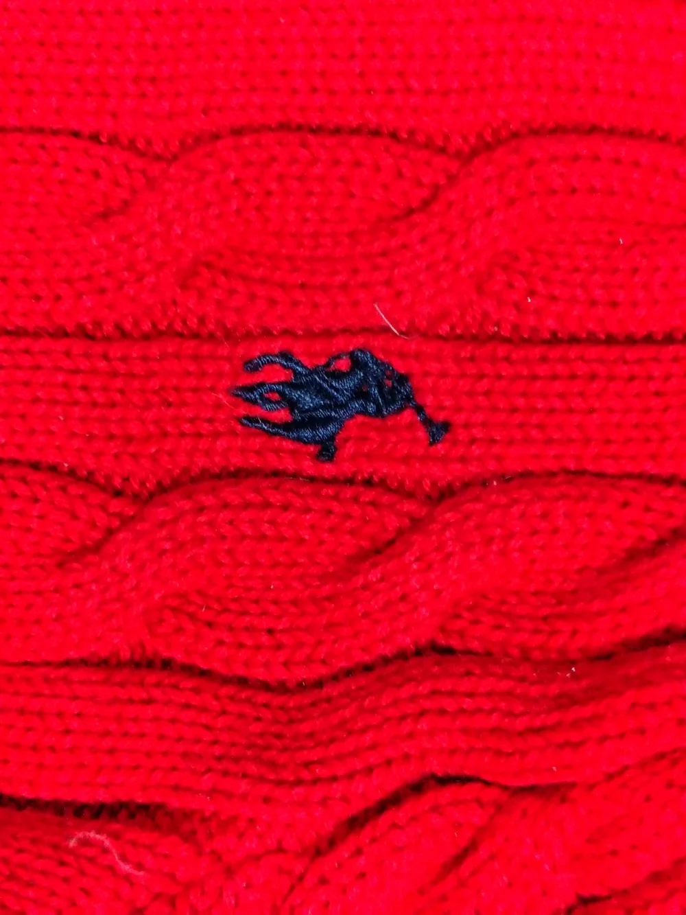 Polo by Ralph Lauren Red Knit Cardigan with Buttons